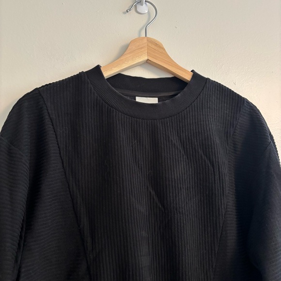 Varley Black Ribbed Top - Picture 3 of 9